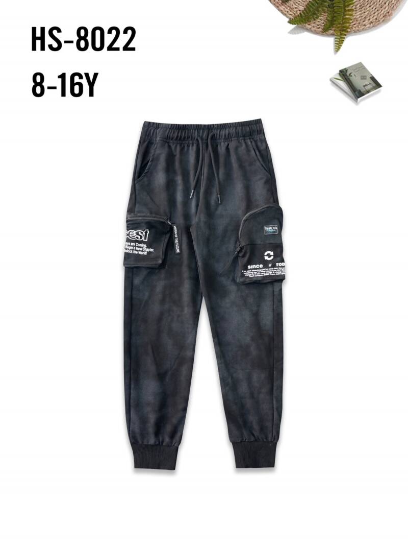 Spodnie dresowe chłopięce. Roz 8-16, 1 Kolor Paczka 5 szt.